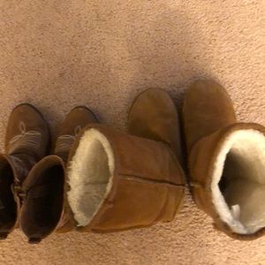 Two cute pairs of girls boots